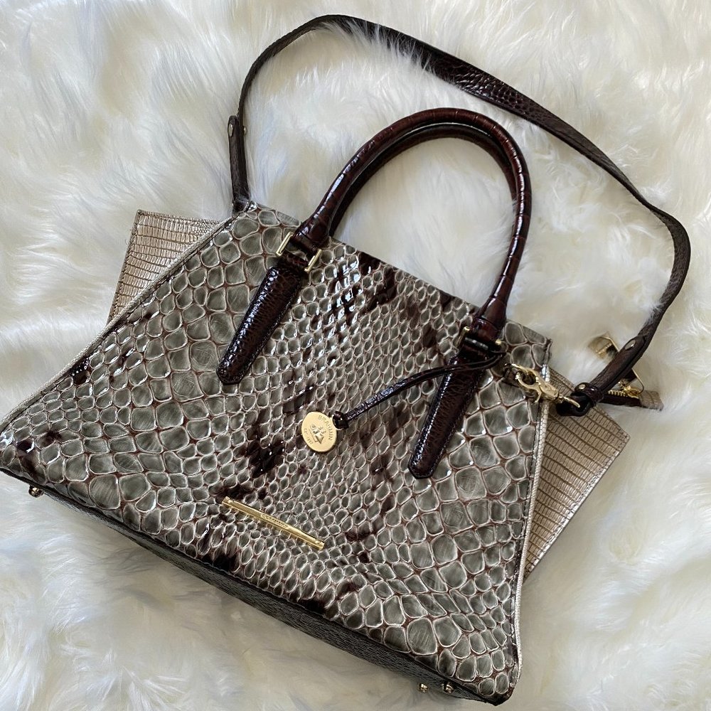 Brahmin Snake Priscilla Satchel